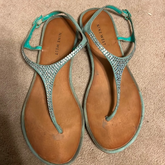 Nine west sparkly sandals - Picture 4 of 5